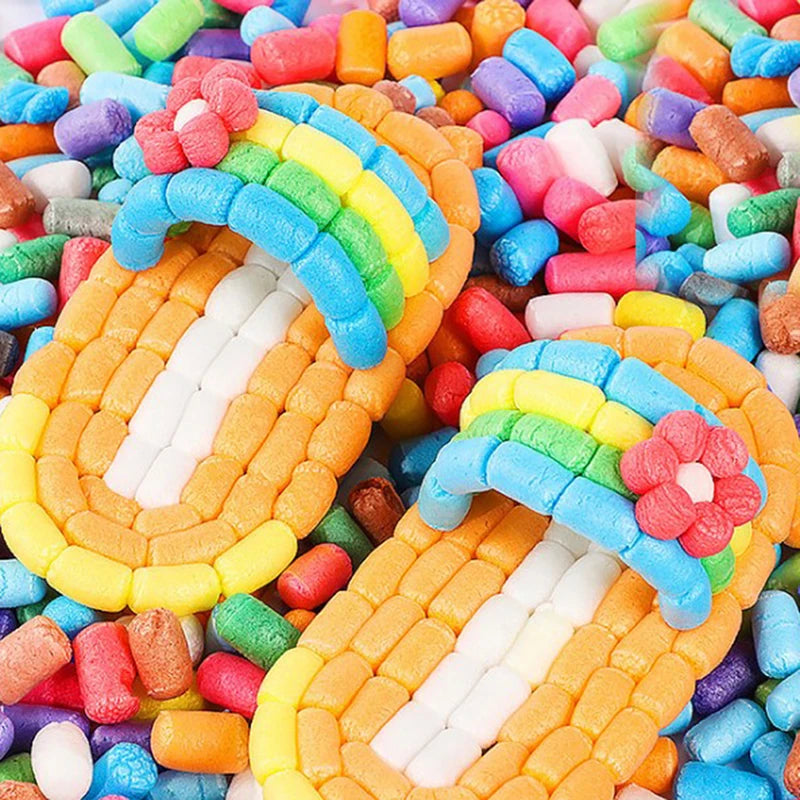 500pcs Starch Baby Kids Building Magic Corn Plasticine Children Toy Gift Oasis Select Multicolor