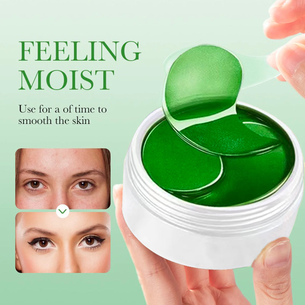 Seaweed Eye Mask 60pcs – Hyaluronic Acid & Collagen Patches
