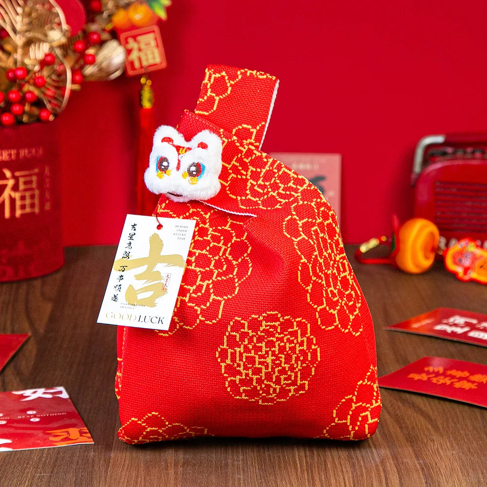 Year of the Horse Knitted Tote Bag | Reusable Gift Bag 2026
