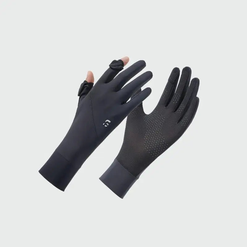 Ice Silk Gloves for Women 1 Pair Summer Sun Protection Lightweight UV Proof Gloves for Outdoor Sports and Travel Oasis Select 2 Dark gray