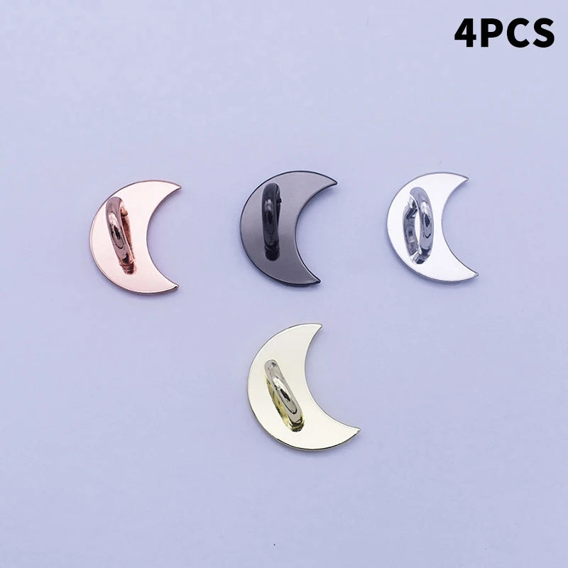 Metal Star Moon Bow Phone Charm Holder & Finger Ring Stand 2/4pc