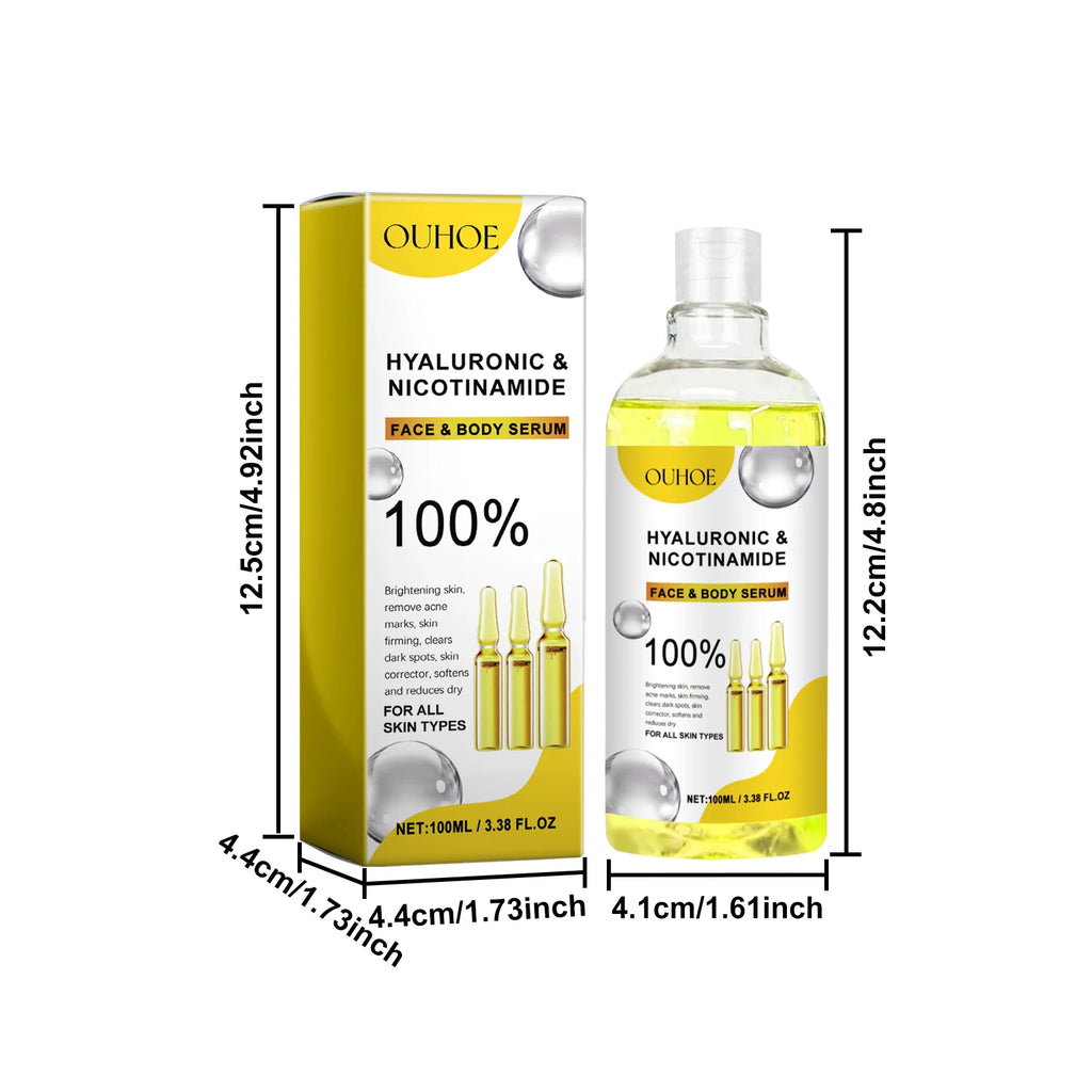 Hyaluronic Acid & Nicotinamide Face Serum – Brighten & Firm Face & Body Serum Oasis Select
