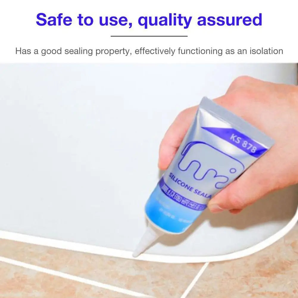 Waterproof Silicone Sealant – Anti-Mold Kitchen & Bathroom 120ml
