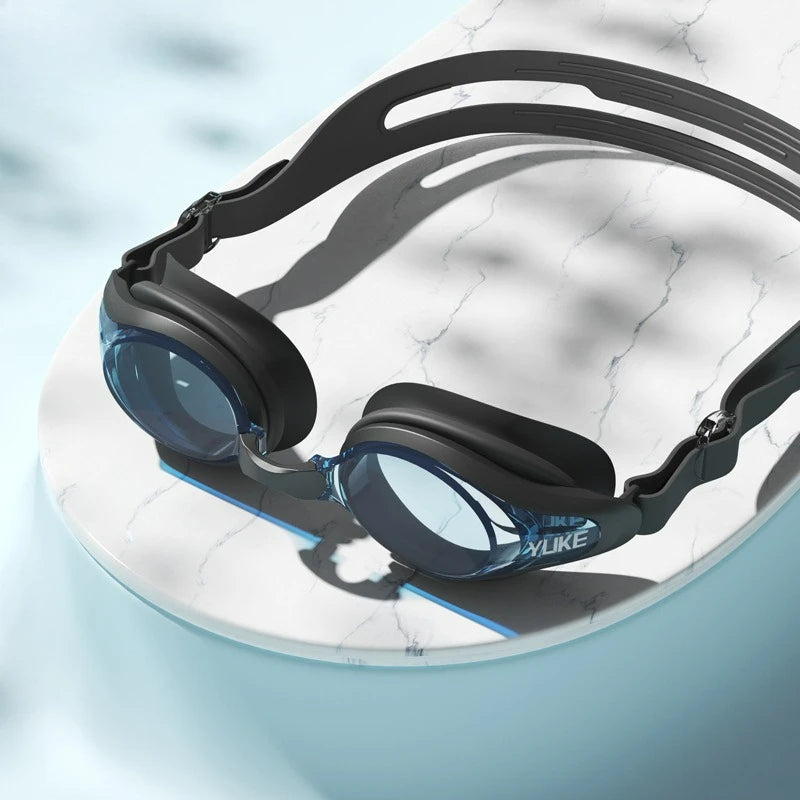 Anti-Fog Swimming Goggles for Adults,UV Protection Electroplated Lenses,Waterproof Anti-Leak Dive Glasses, Professional Training Oasis Select black