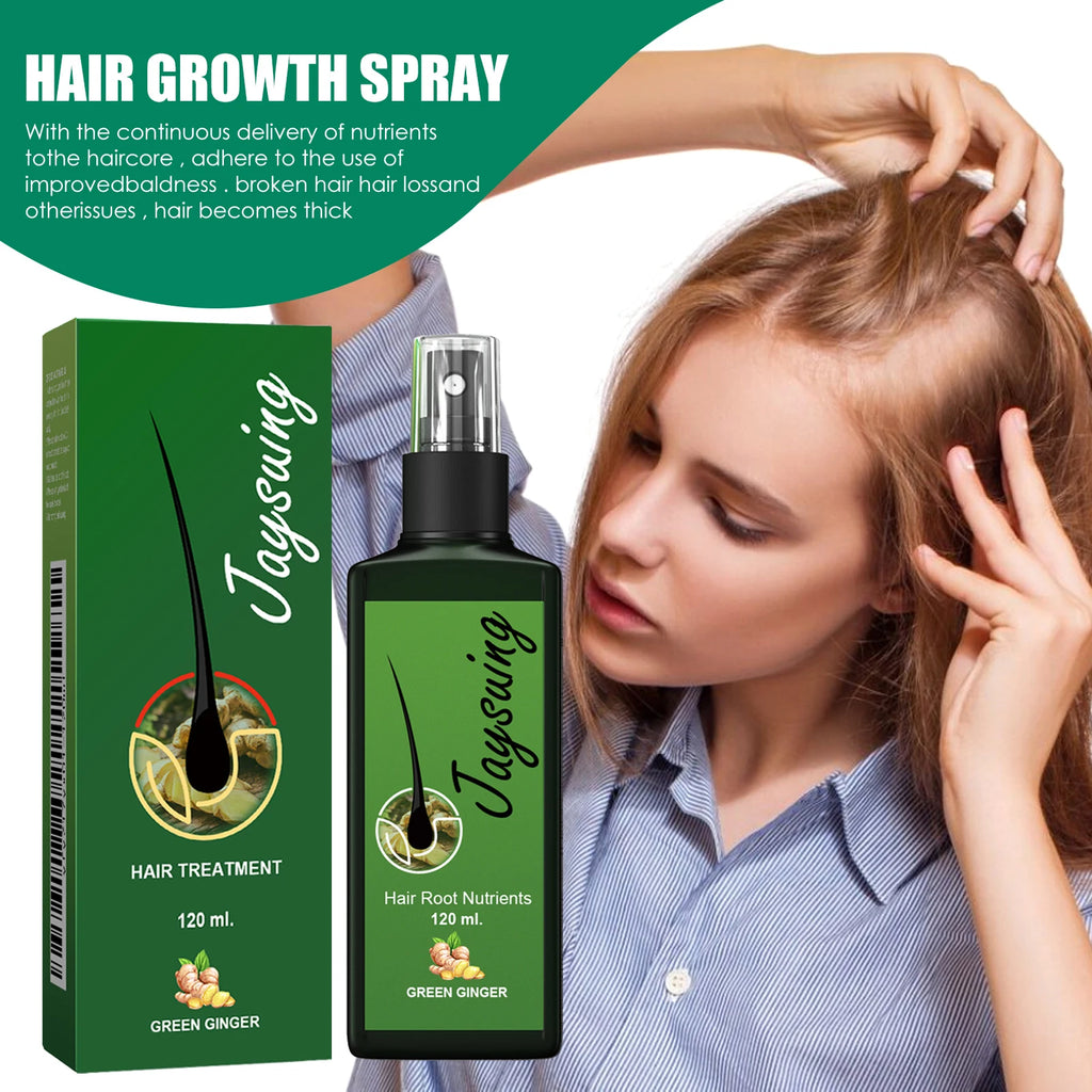 Fast Hair Growth Spray Anti-Baldness Thickening Growing Moisturize Smooth Hair Repair Split Frizz Ginger Scalp Treatment Essence Oasis Select 30ml