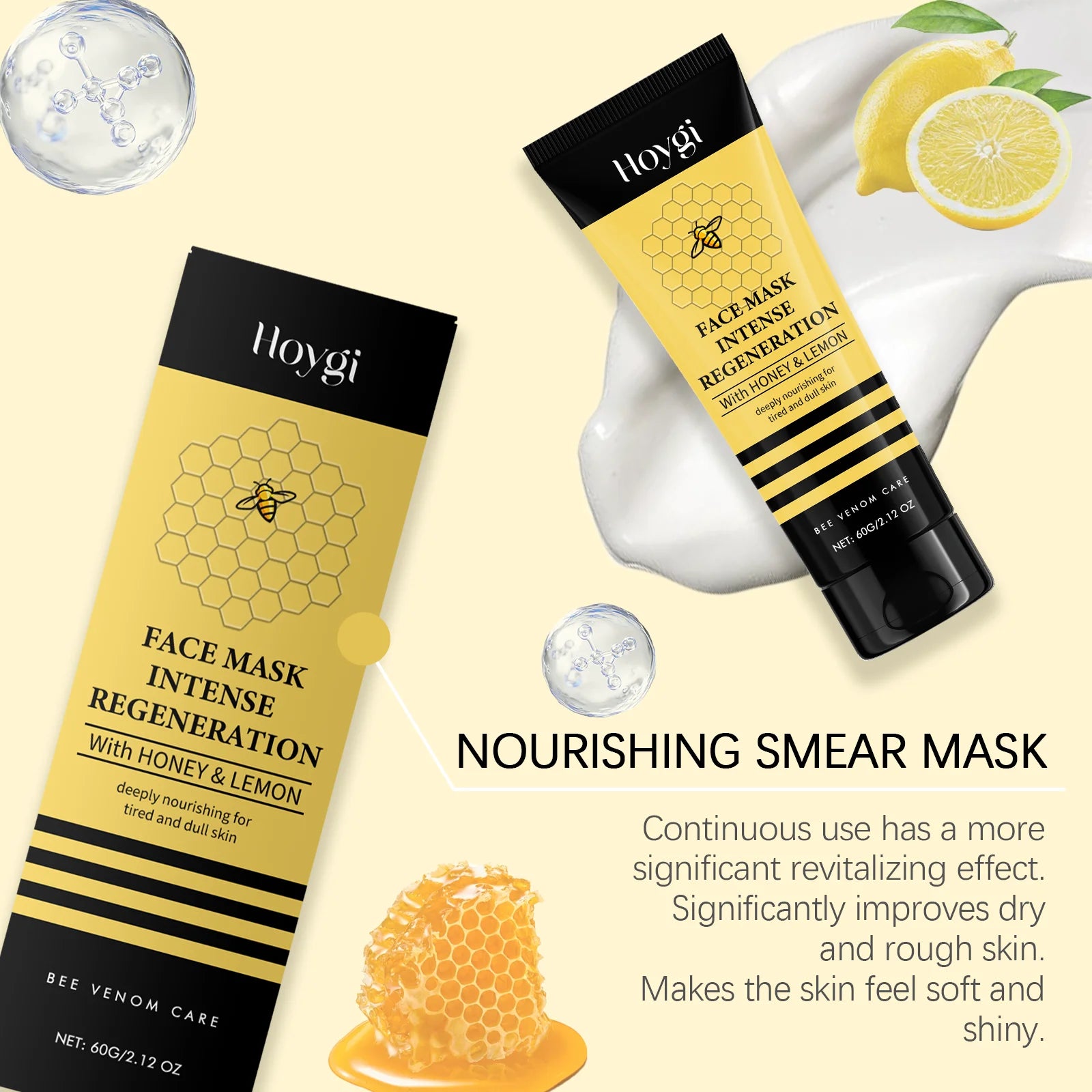 Bio Collagen Real Deep Mask Hydrating Overnight Hydrogel Mask Pore Minimizing Elasticity Skin Care Anti Wrinkle Lifting Oasis Select