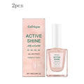 Jelly Nail Polish - Transparent Pink Water-Based Nail Polish, Autumn & Winter Shade, Skin-Whitening, Fine Glitter, Girly Pink Oasis Select 20ml boxed