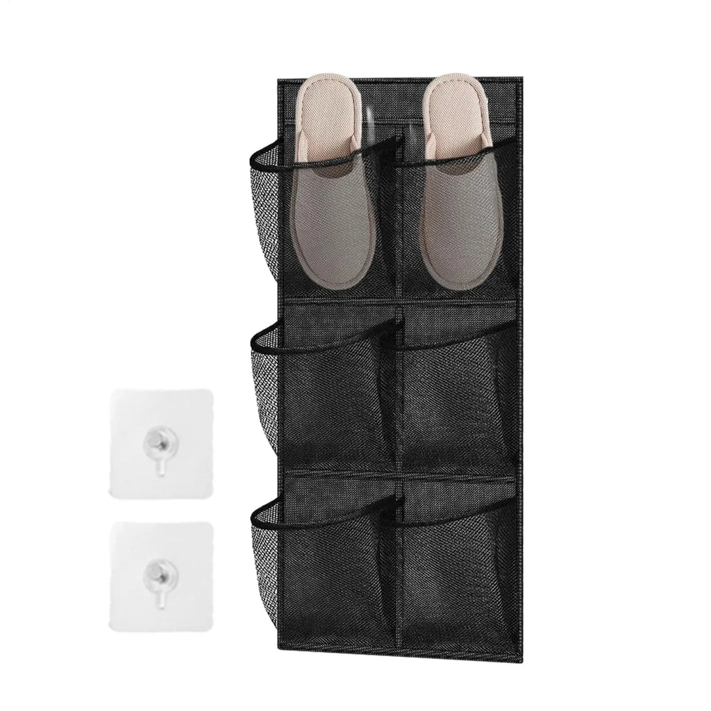 6-Pocket Mesh Hanging Organizer | Over Door Wall Storage