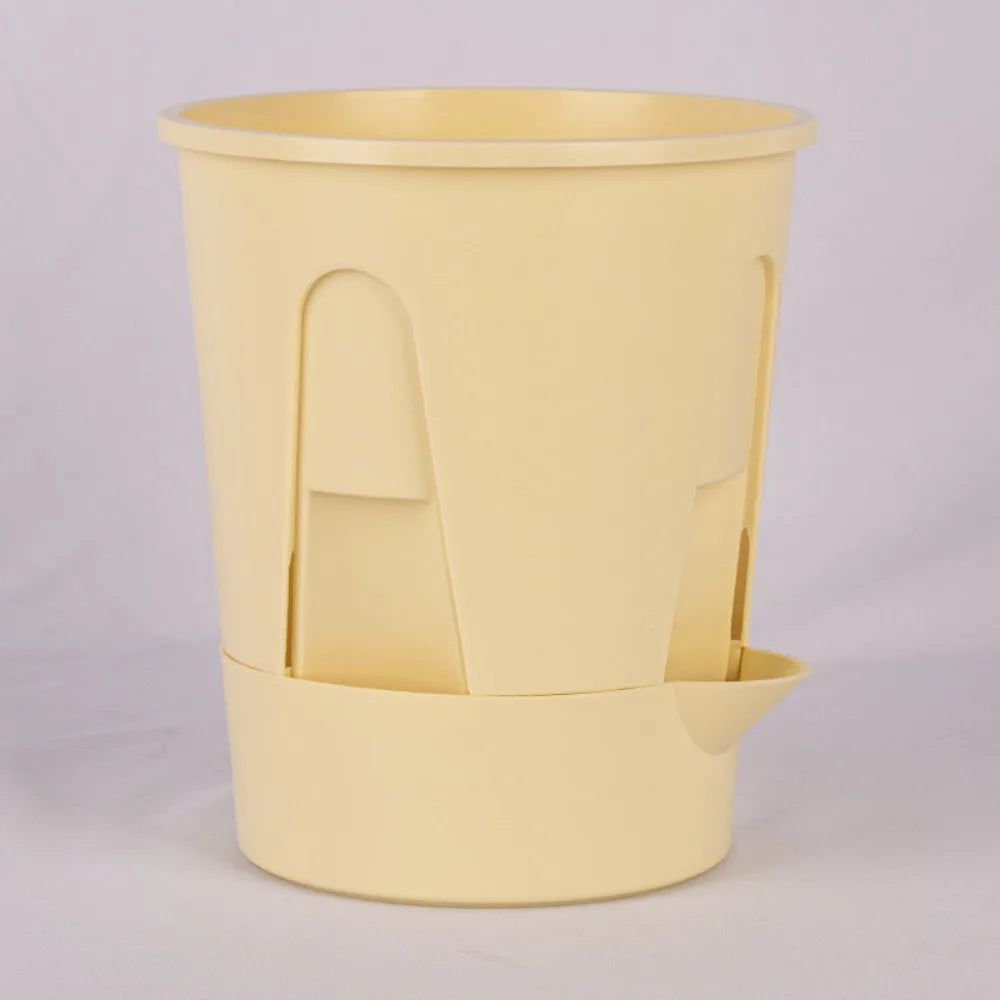 Plastic Self Absorbing Flowerpot Water Storage Thickened Breathable Flowerpot Large Capacity Tall Drain Holes Oasis Select Style C S