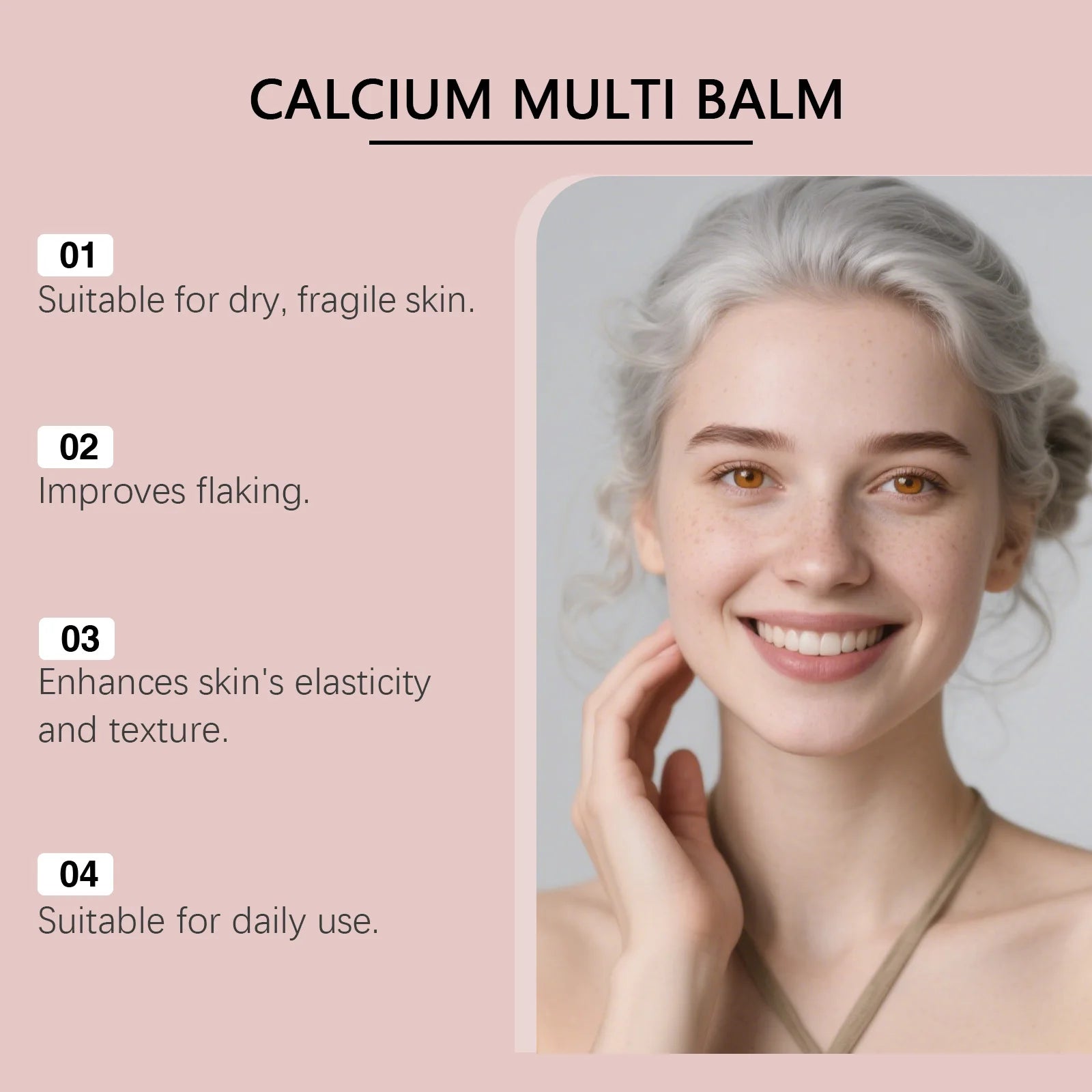 Calcium Multi Balm Multieffect Moisturizing Cream Reducing Fine Lines Deeply Hydrating Firming Brightening Skin Care Stick Oasis Select