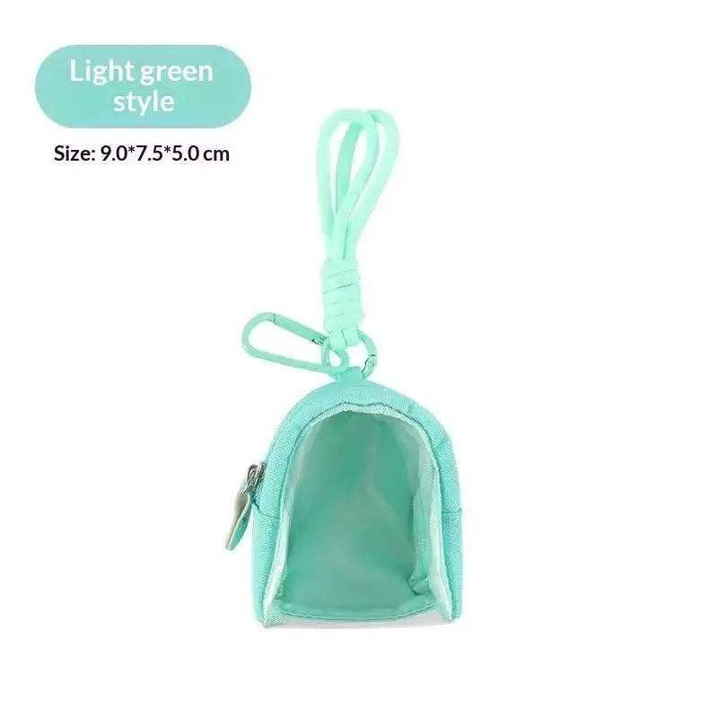 Mini Transparent Keychain Organizer Case – Earphone & Coin Bag Keychain Organizer Case Oasis Select Green