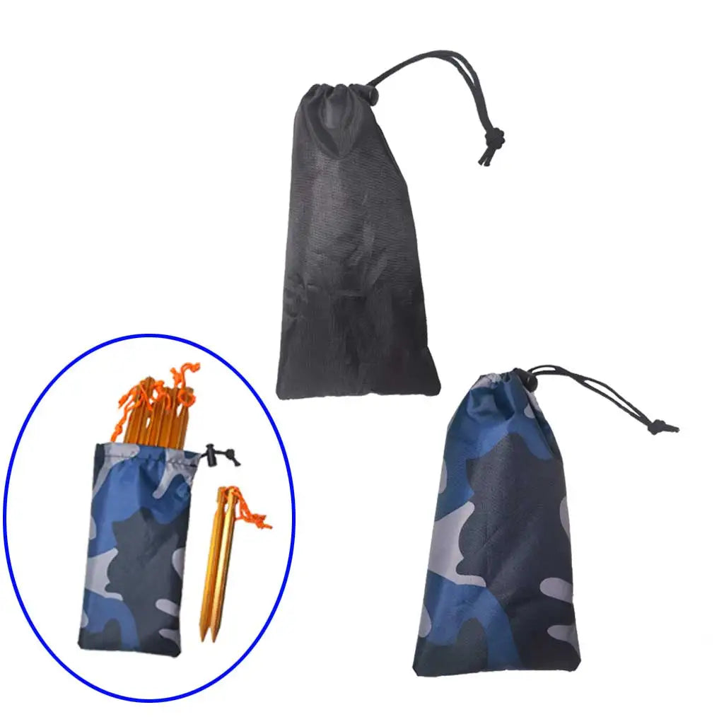 Camping Tent Nail Storage Pouch Cover Case Travelling Supplies Tent Pegs Hammer Wind Rope Organizer Bag Oasis Select