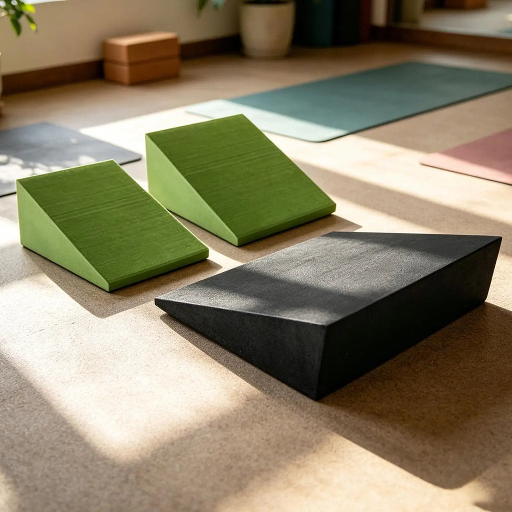 3-Pack EVA Foam Yoga Wedge Blocks – Slant Board for Squats
