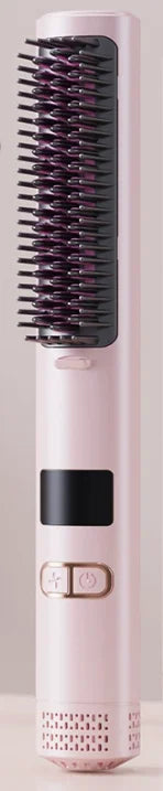 Popularwiredhairstraighteningcombnegative ion hair straightener high-end straightcurlingclipportablecoldaircombstraighteningclip Oasis Select Sakura powder