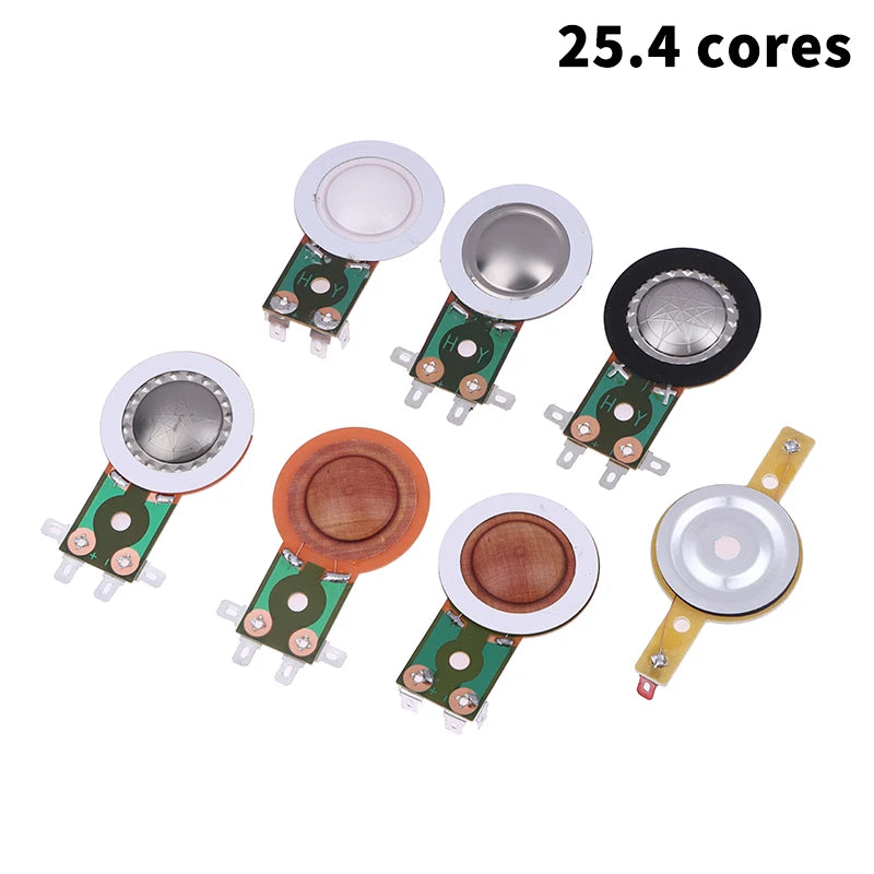 25.4MM Tweeters Voice Coil Round Speaker Treble Coil Replacement Horn Titanium Film Copper Clad Alumium Diaphragm Oasis Select