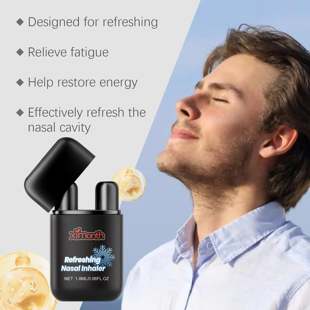 Nasal Inhaler Wake Up Stick Brain Avoid Sleepiness Relieve Breathing Fatigue Discomfort Restore Clear Mind Herbal Body Care Oasis Select
