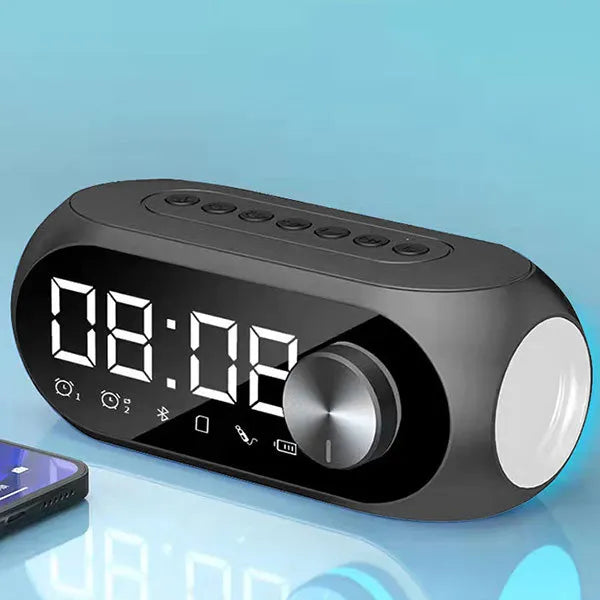 AyeBeau Bluetooth Speaker Alarm Clock FM Radio LED Display
