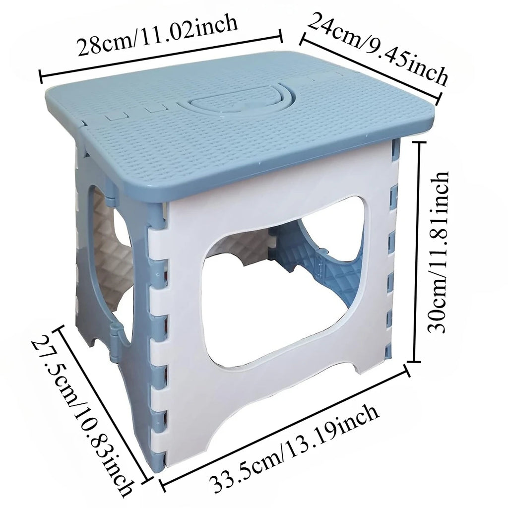 Foldable Step Stool – 300 lb Capacity, Anti-Slip Treads & Reinforced Plastic for Kitchen, Bathroom & Home Oasis Select