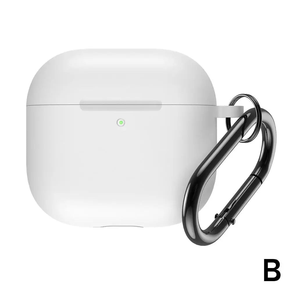 Silicone Case for AirPods 4 – Soft Protective Cover + Clip