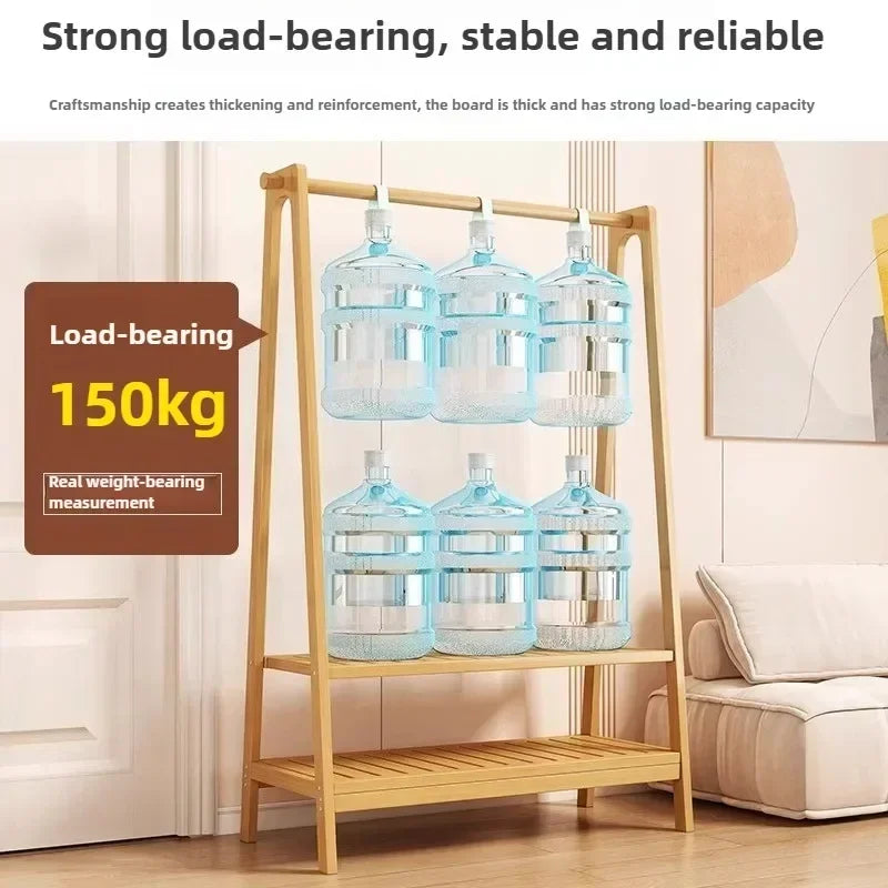 Clothes rack, floor to ceiling, bedroom, household, hanging clothes rack, simple and multifunctional storage rack, clothes rack Oasis Select