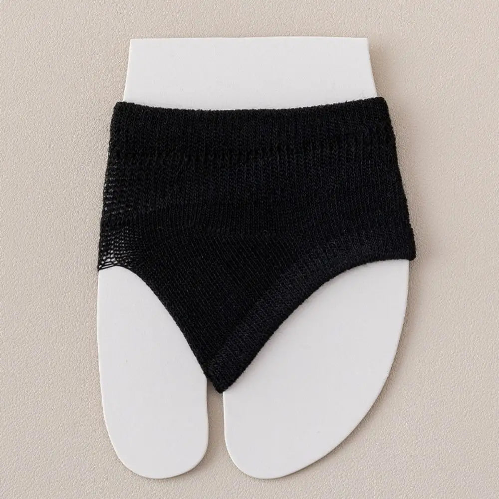 New Casual High Heels Forefoot Pad Socks Cotton Solid Color Flip-flop Toe Socks High Elasticity Breathable Boat Socks Oasis Select
