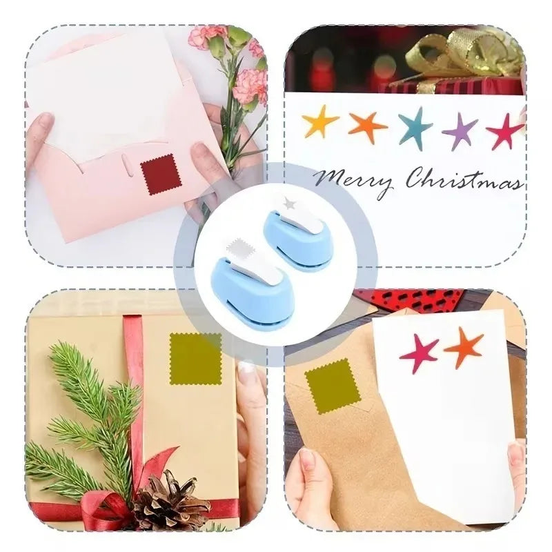 1/2/4PCS Creative Stamp Embossing Press Seal Shaped Decor Cutter for Scrapbooking Card Making Office Supplies and Gift Crafting Oasis Select