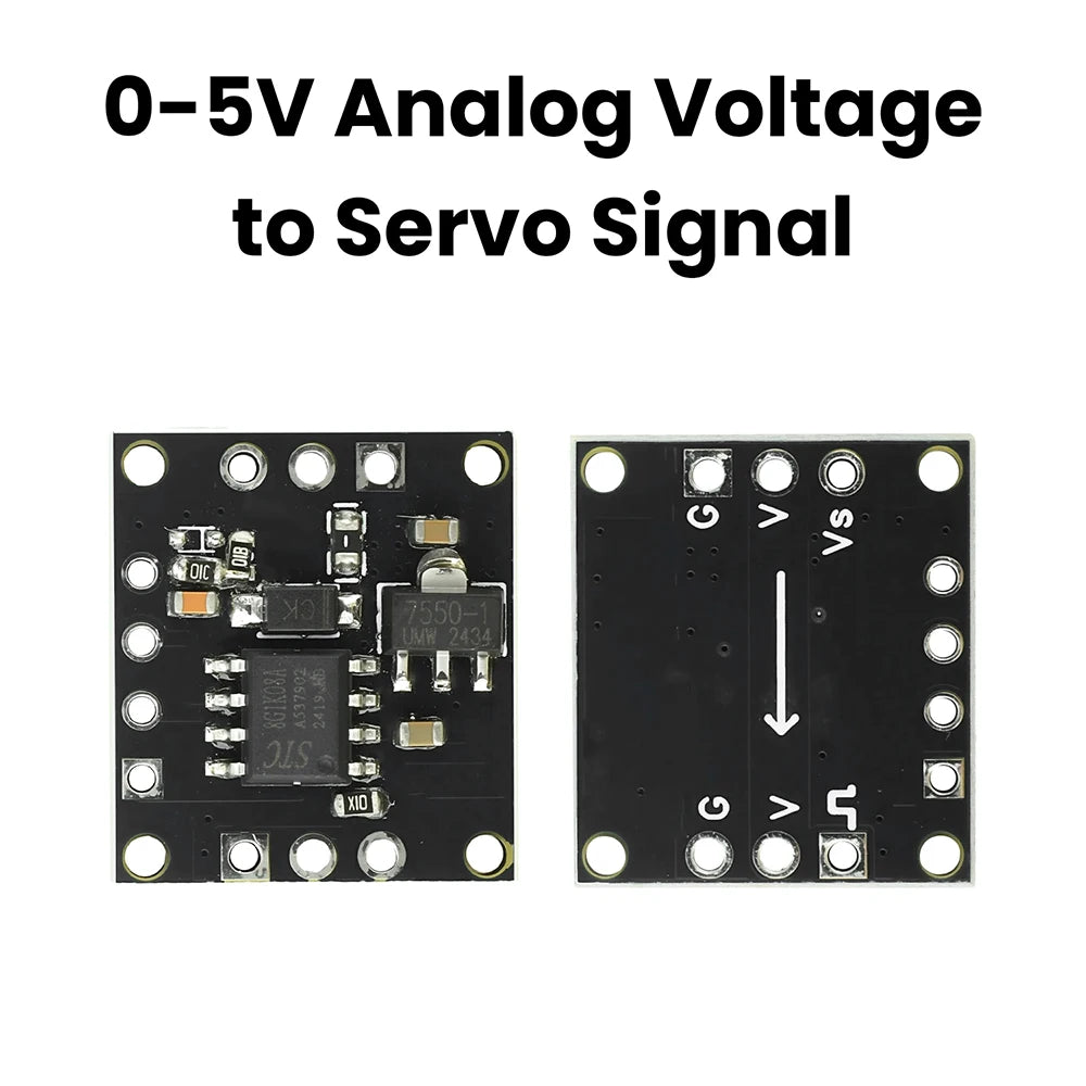 0-5V Analog Voltage To Servo Signal Module 50Hz PWM Signal Output Control ESC Servo Motor For Model Aircraft And Drones Oasis Select Default Title