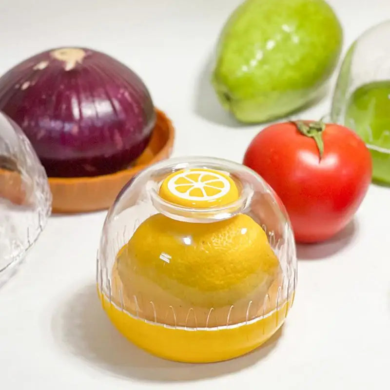 Fruit Storage Bowl Household Airtight Fruit Containers Portable Tomato Storage Container Food-Grade Fruit Bowl for Lemon Avocado Oasis Select