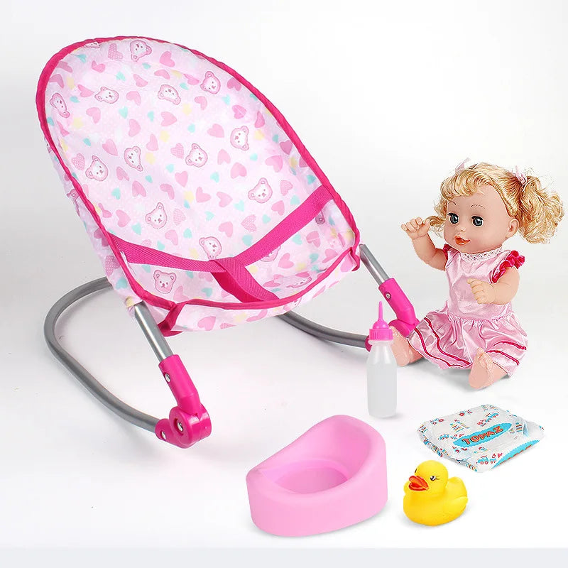 1Set Reborn Doll Bed Baby Toddler Crib Baby Doll Bed Play House Toys Accs Oasis Select