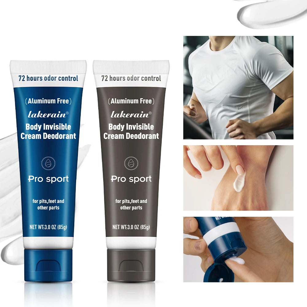 Body Deodorant Stick Invisible Cream Long-lasting 72H Oder Protection Control Nourishing Skin for Men Daily Use and Travel Oasis Select