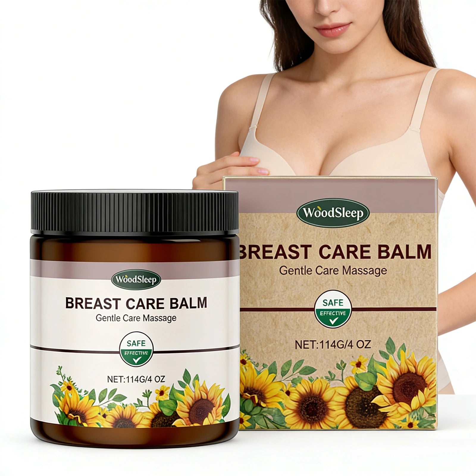 Breast Care Balm Effective Anti-Sagging Chest Lift Soothing Plump Breast Cream for Women Enhance Softness Luster Sexy Body Care Oasis Select