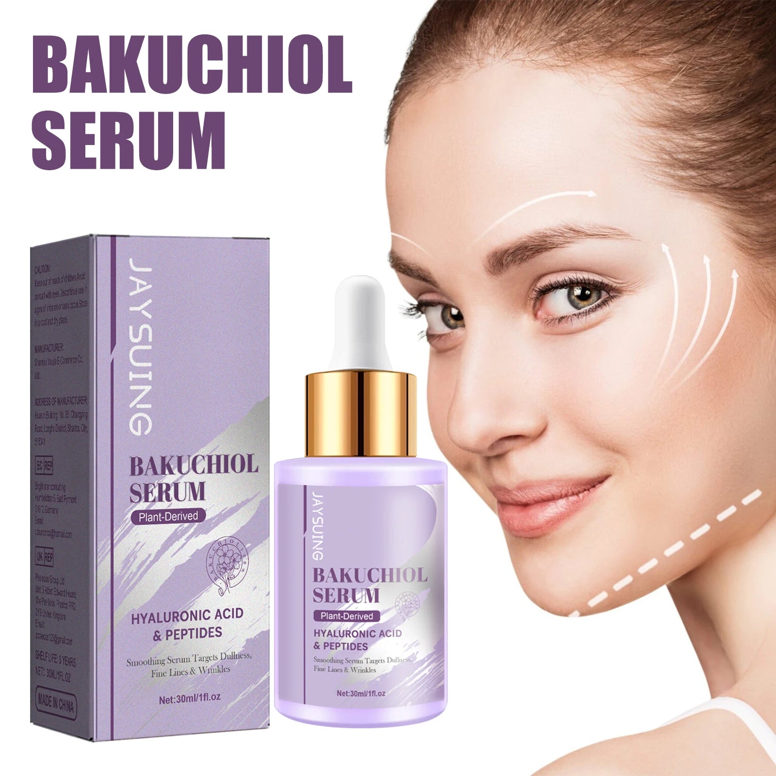 Bakuchiol Anti-Aging Face Serum – Firming & Wrinkle Fade 30ml Anti-Aging Face Serum Oasis Select