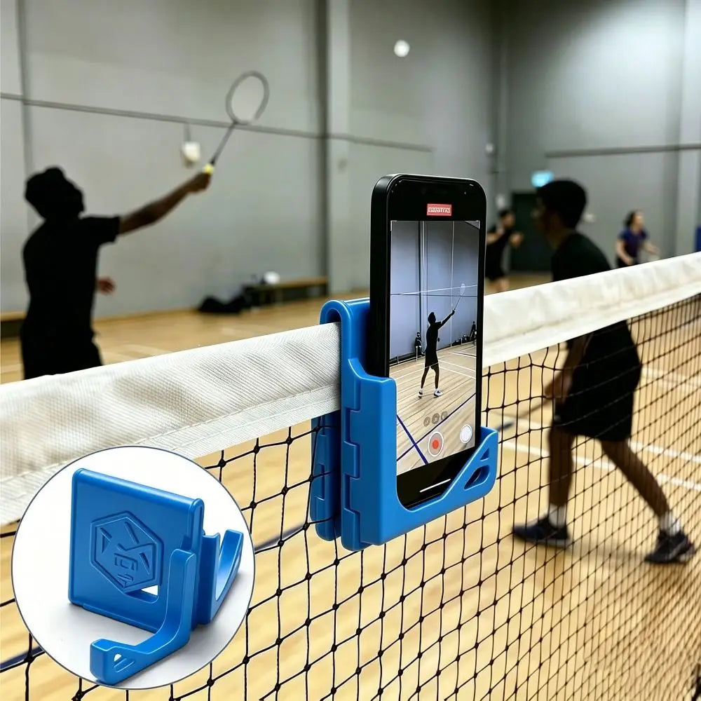 Foldable Badminton Net Mobile Phone Holder Adjustable Angle Phone Holder Stable Phones Bracket Professional Sports Accessories Oasis Select