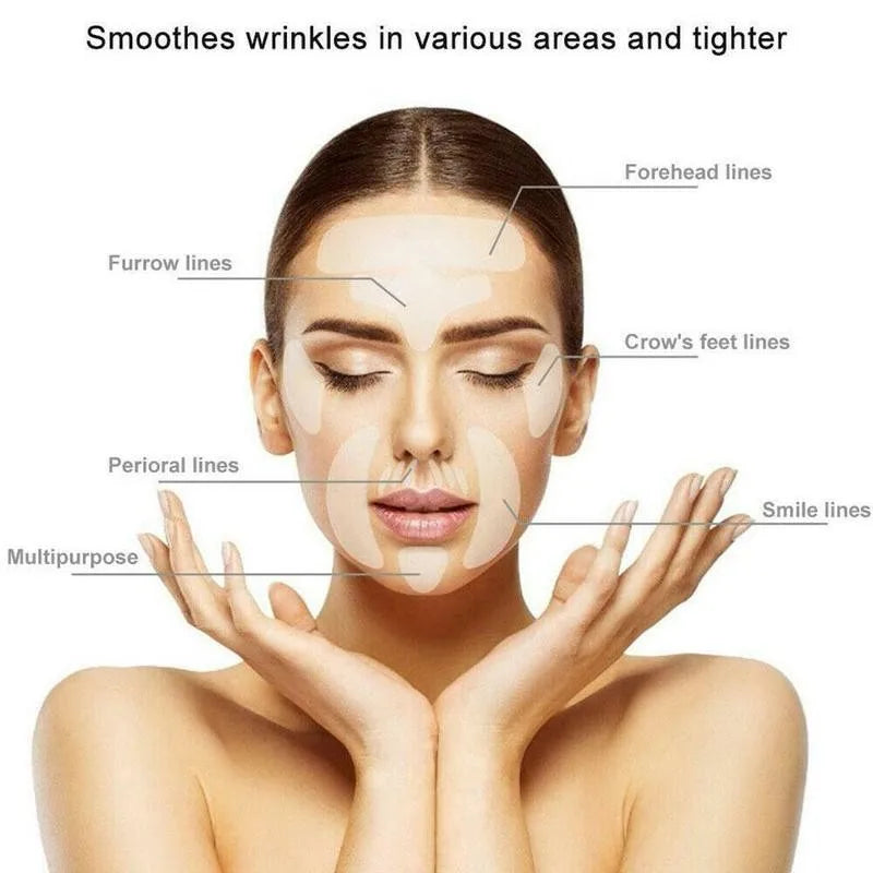 1/16pcs Reusable Silicone Patches Wrinkle Removal Sticker Anti Rimpel Pads Silicone Face Forehead Neck Eye Sticker Skin Care Oasis Select