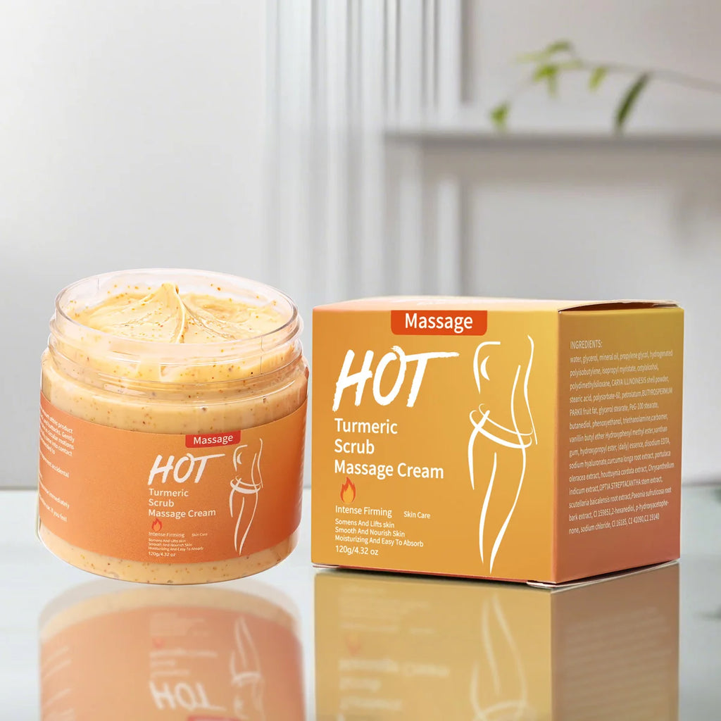 Turmeric Walnut Shell Exfoliating Firming Body Scrub Cream