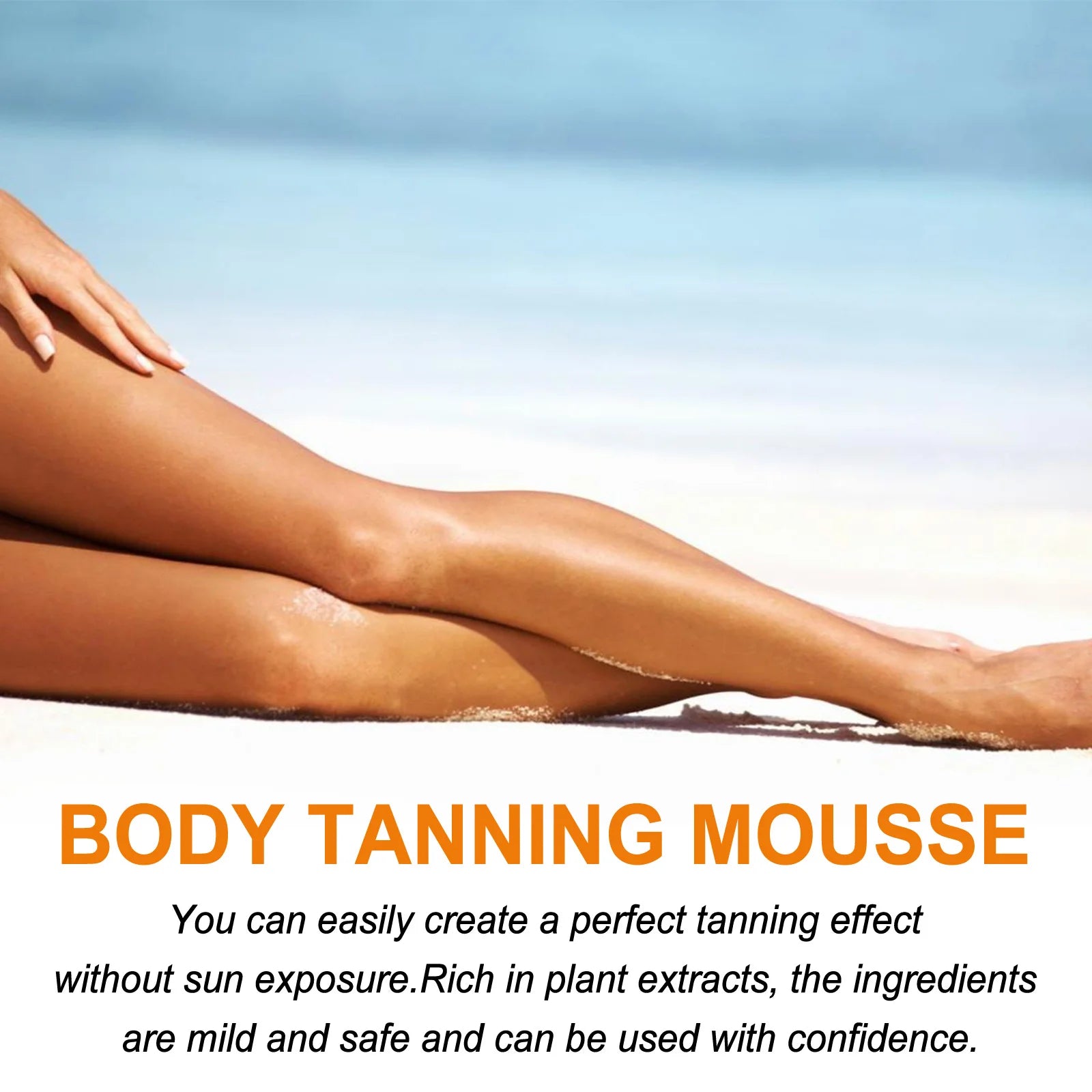 Tanning Accelerator Mousse Summer Skin Self Tanner Natural Glow Body Bronzer Sunbathing Keep Moisturizing Sunless Tanning Lotion Oasis Select