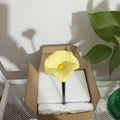 Outdoor Flower Design Bee Water Feeder Resin Portable Fountain for Gardens and Backyards Easy Refill Oasis Select Yellow