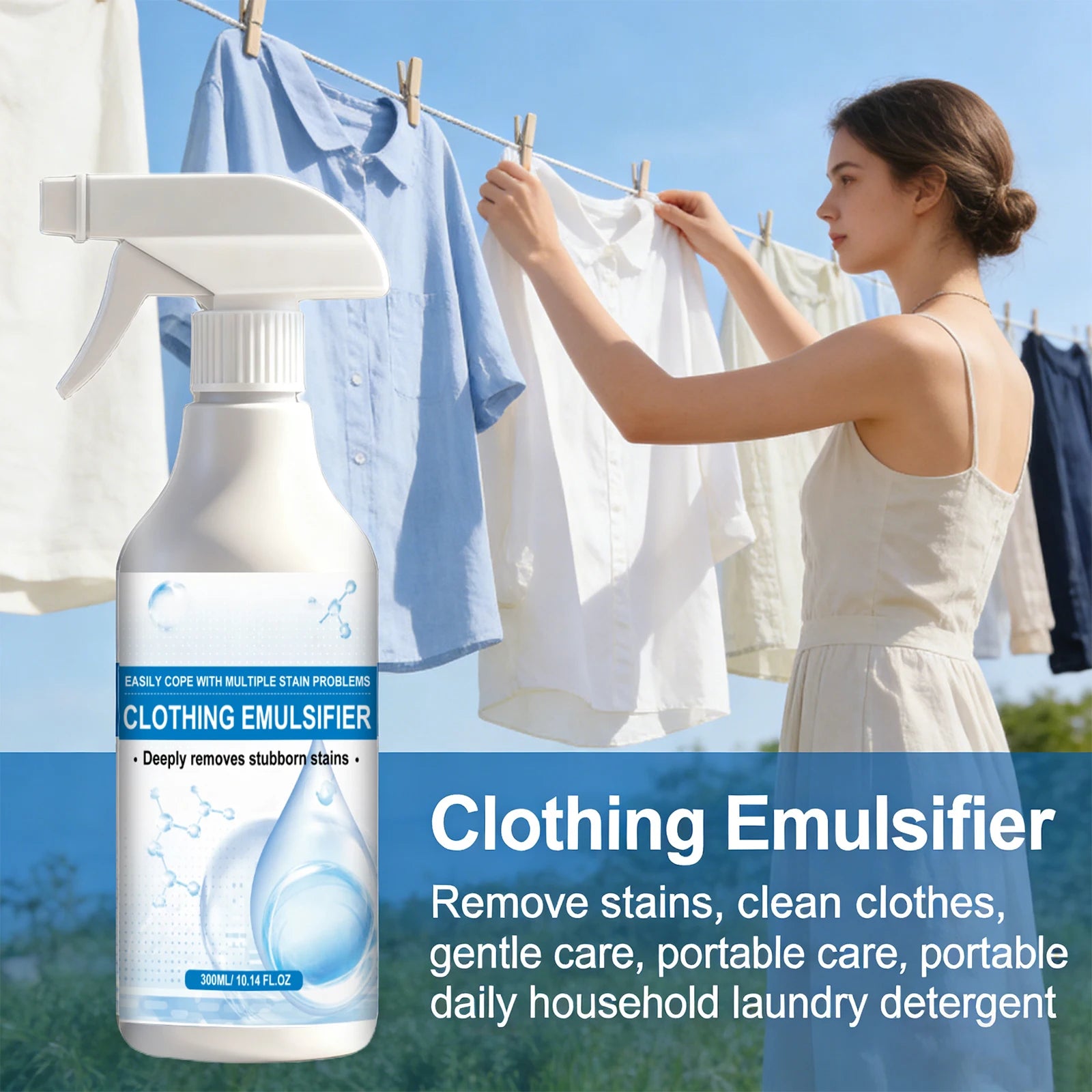 Clothing Emulsifier for Cleaning and Removing Stubborn Stains Fabric Protect Stain Remover Spray Cleaning Essentials Oasis Select
