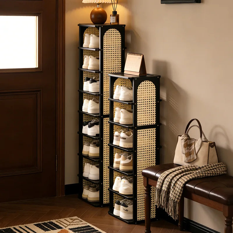 Multi-layer household door Small narrow shoe cabinet Simple and does not take up space Strong and durable Home storage shelf Oasis Select