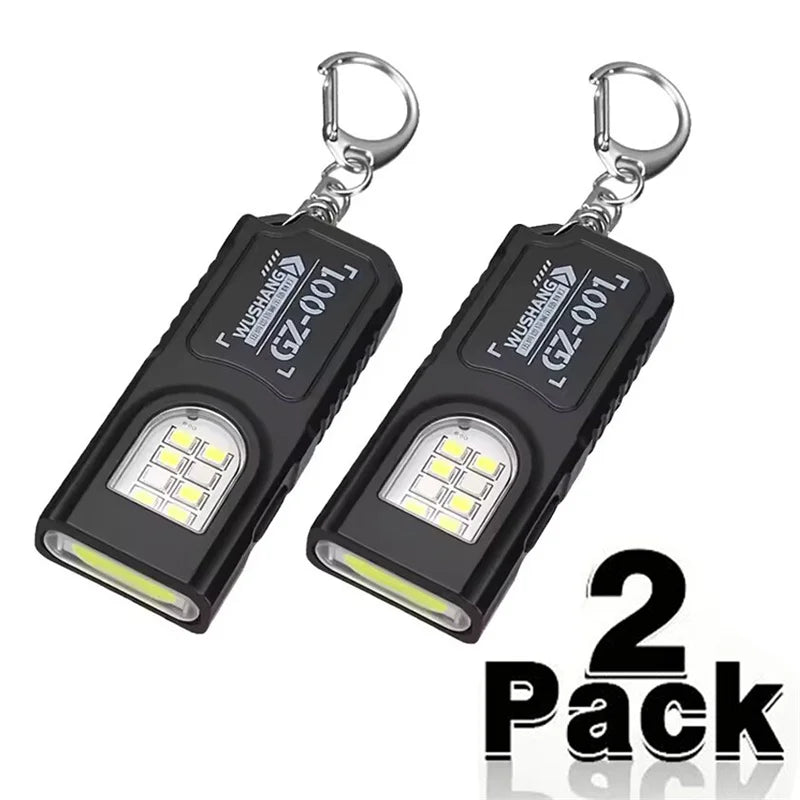 Mikenoon Mini COB LED Keychain Flashlight | USB-C Rechargeable
