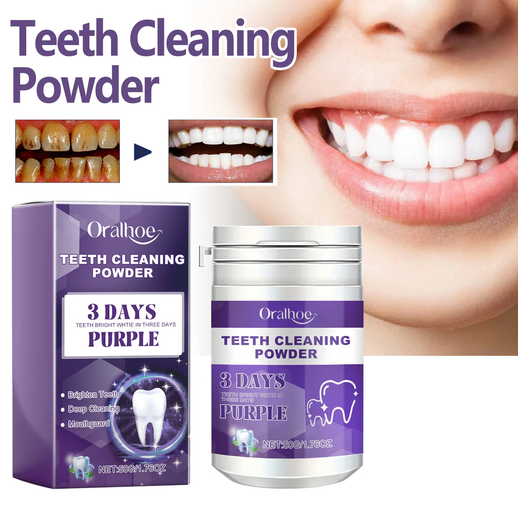 Purple Tooth Cleaning Powder – Whiten, Freshen & Clean Tooth Cleaning Powder Oasis Select