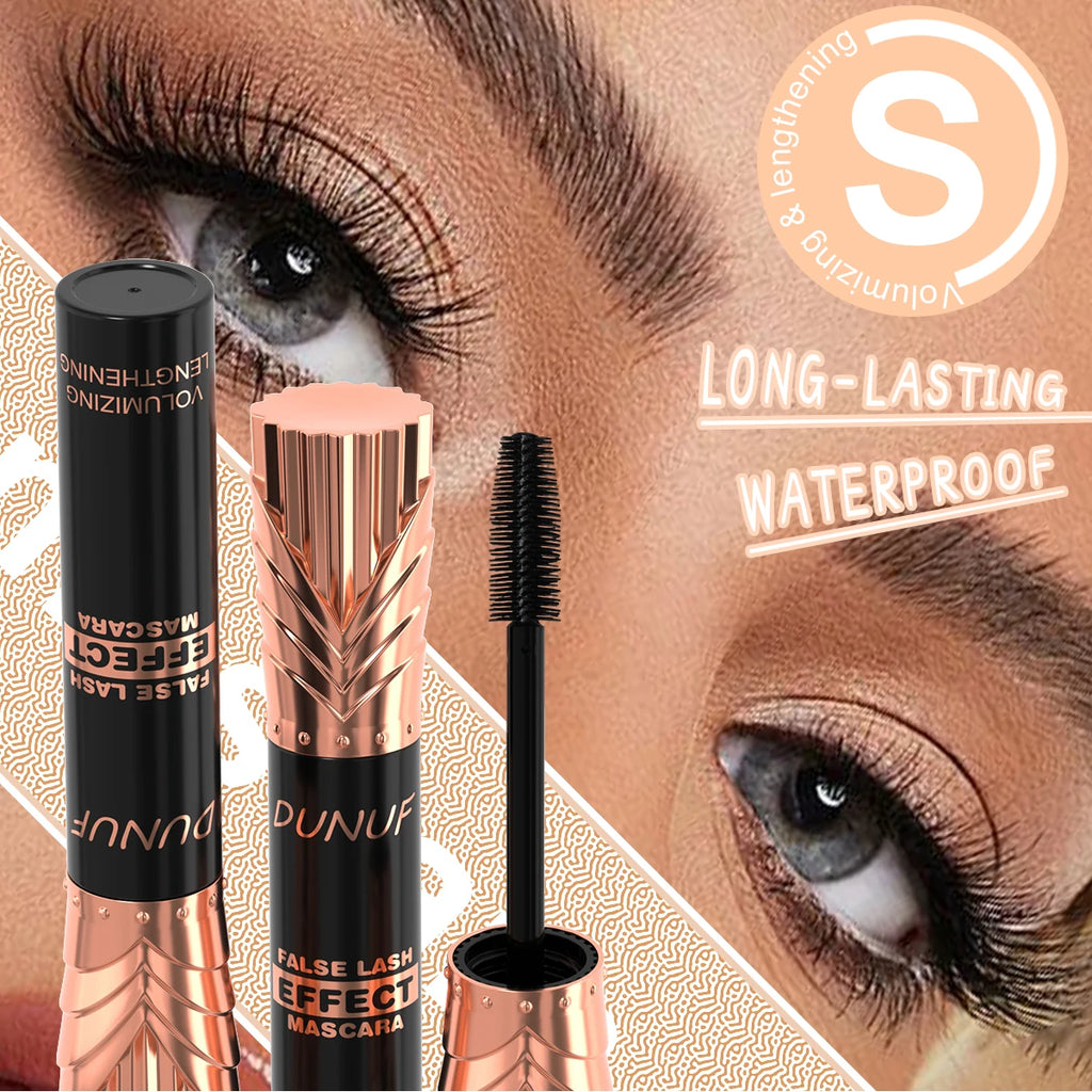 1 Pcs 24 Hours Waterproof Mascara, Fast-Dry, Lengthening, Transfer-Proof, Black Coffee Ink, Long-Lasting Curl Extension Makeup Oasis Select