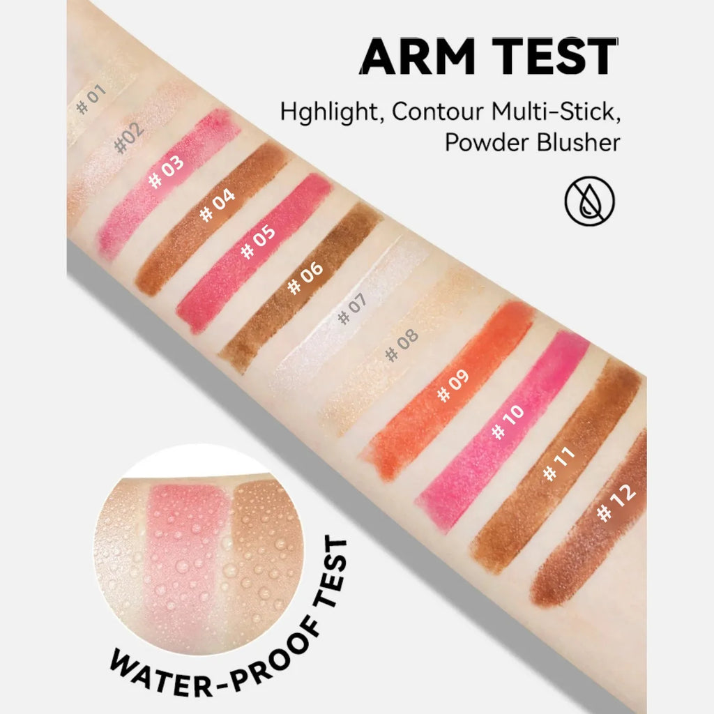 MLSMILE 3D Highlighter Blush & Contour Stick | Multifunctional
