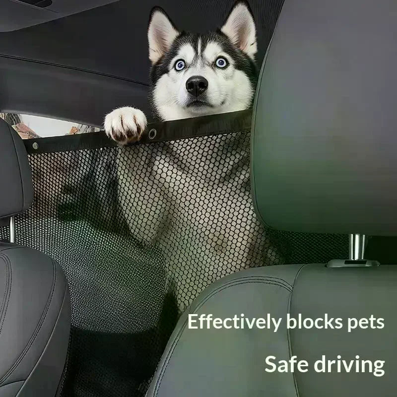 Car Pet Barrier Net Dog Safety Isolation Net For Vehicles Universal Fit Breathable Mesh Pet Travel Barrier For Back Seat Oasis Select Default Title