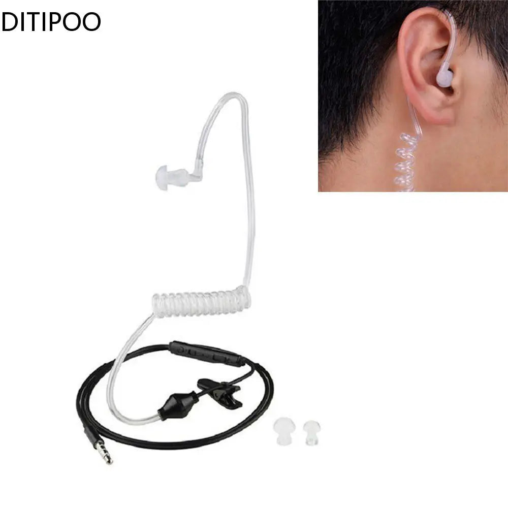 FBI Style Cool In-ear Headset Radiation Protection Earphone Monitor Earpiece Talkabout Mini Walkie Air Duct Earbuds Oasis Select