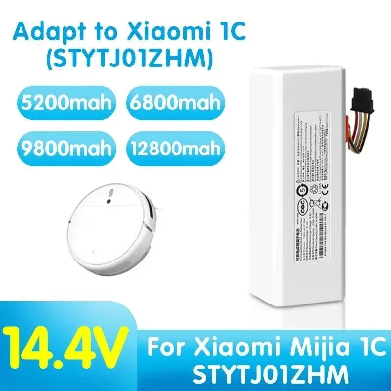 Original BRR-2P4S-5200S Robotic Vacuum Cleaner Replacement Battery For Xiaomi Roborock S55 S60 S65 S50 S51 S5 MAX S6 Parts Oasis Select