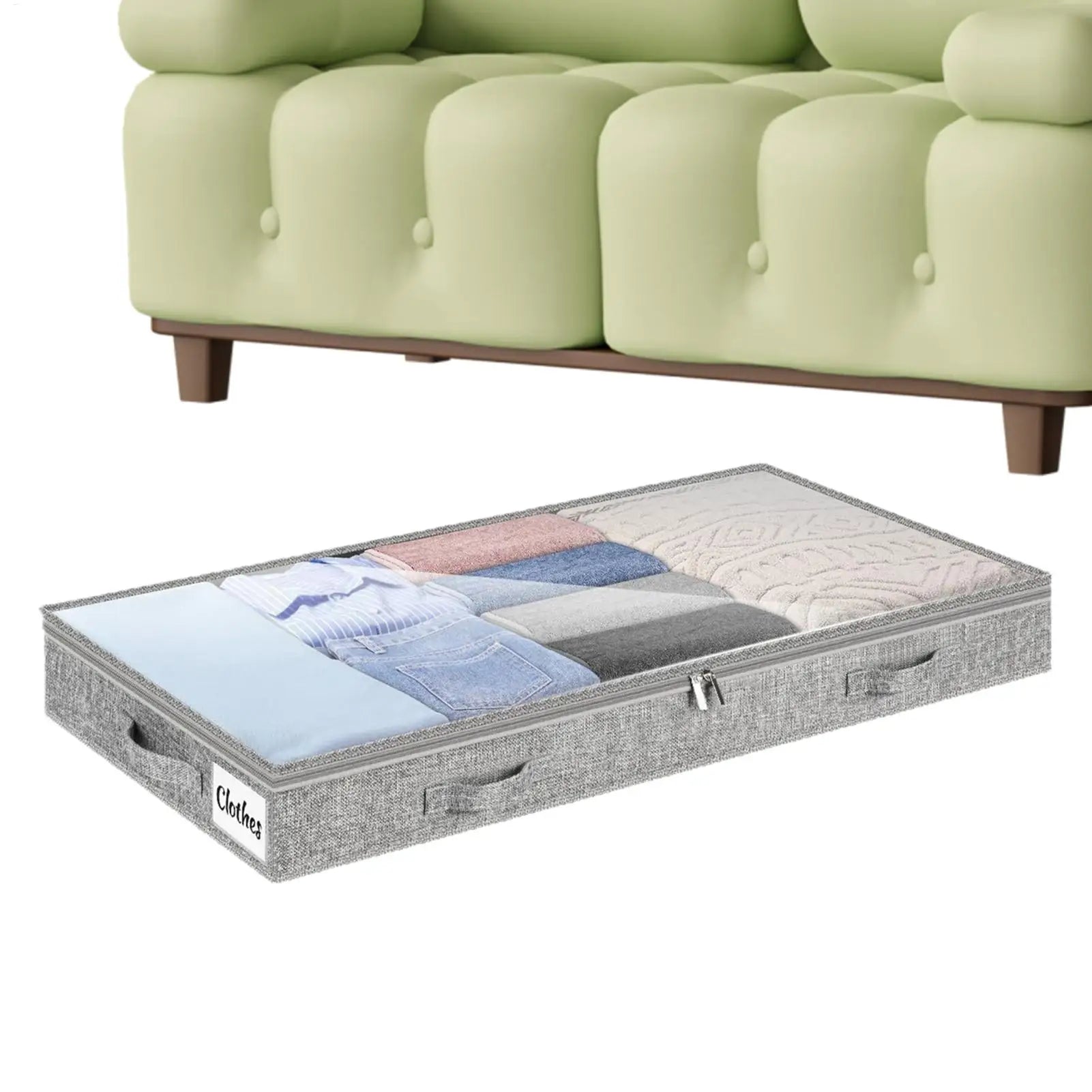 Clothes Storage Bins Under Bed Storage Containers Large Capacity Blanket Box for Bedding Quilt Comforter Sweater Shoes Bedroom Oasis Select