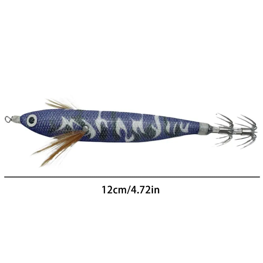Squid Jigs Saltwater 4.7in Glowing Catching Bait with Sound Beads Saltwater Fishing Lures for Cuttlefish Bass Trout Catfish Oasis Select Style D