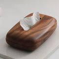 Walnut Wood Tissue Box Cover Holder, Modern Rectangular Design with Removable Lid, Minimalist Home Decor for Tabletop, Bathroom Oasis Select Type1