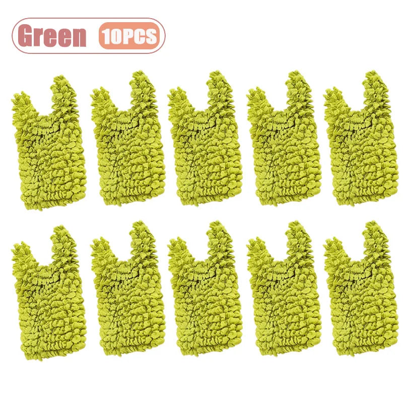 Magic Expandable Shopping Bag Large Capacity Pleated Tote Reusable Foldable Handbag Portable for Grocery Travel Picnic Oasis Select Green-10PCS